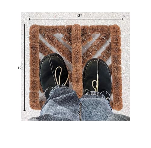 NINAMAR coir boot scraper mat shows sleek design blending with décor