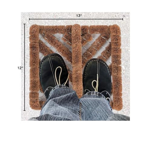 NINAMAR coir boot scraper mat shows sleek design blending with décor