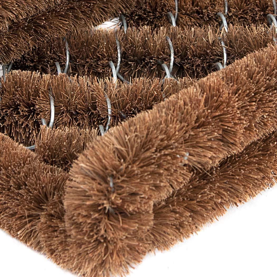 NINAMAR coir boot scraper mat emphasizes eco-friendly coconut fiber