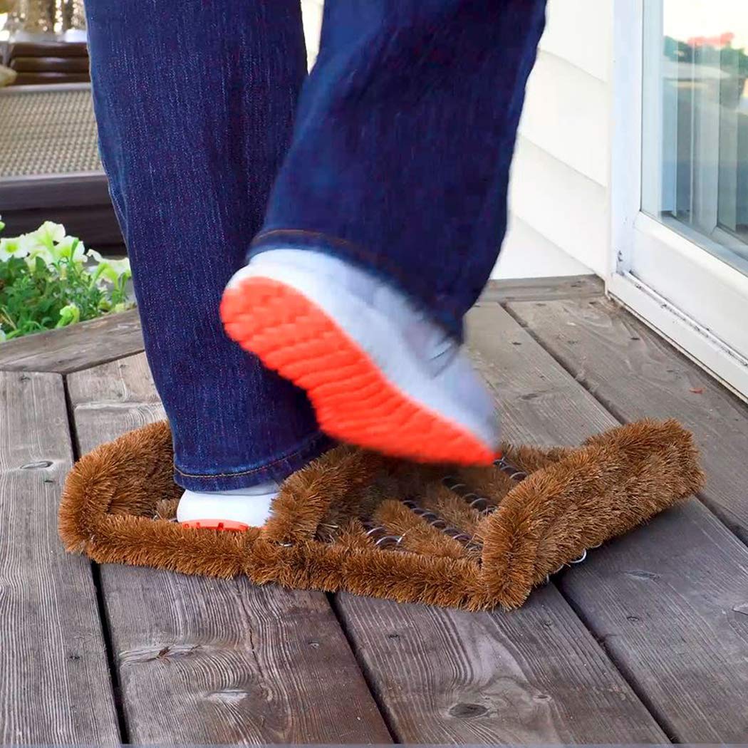 NINAMAR coir boot scraper mat reveals durable, all-weather performance