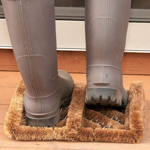 NINAMAR coir boot scraper side view highlighting all-weather durable build