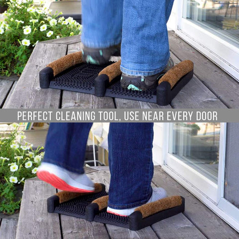 NINAMAR Rubber Brush Mat used to scrub boot treads before entry, removing sand and mud.