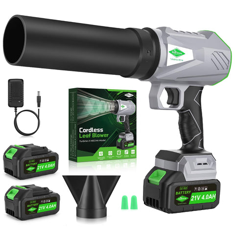 NineTrees leaf blower cordless with battery, ideal for quick yard cleanup without cords