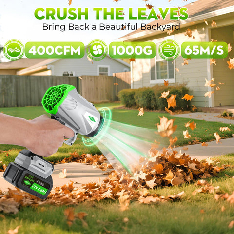 NineTrees leaf blower extended nozzle, precise debris targeting in tight corners