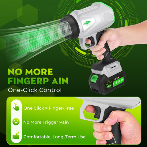 NineTrees leaf blower lightweight 1000g, easy handling for long cleanup sessions