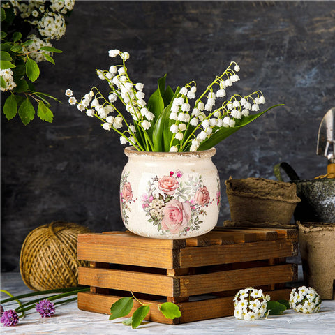 Ninehaoou planter used as desk organizer for pens or brushes.