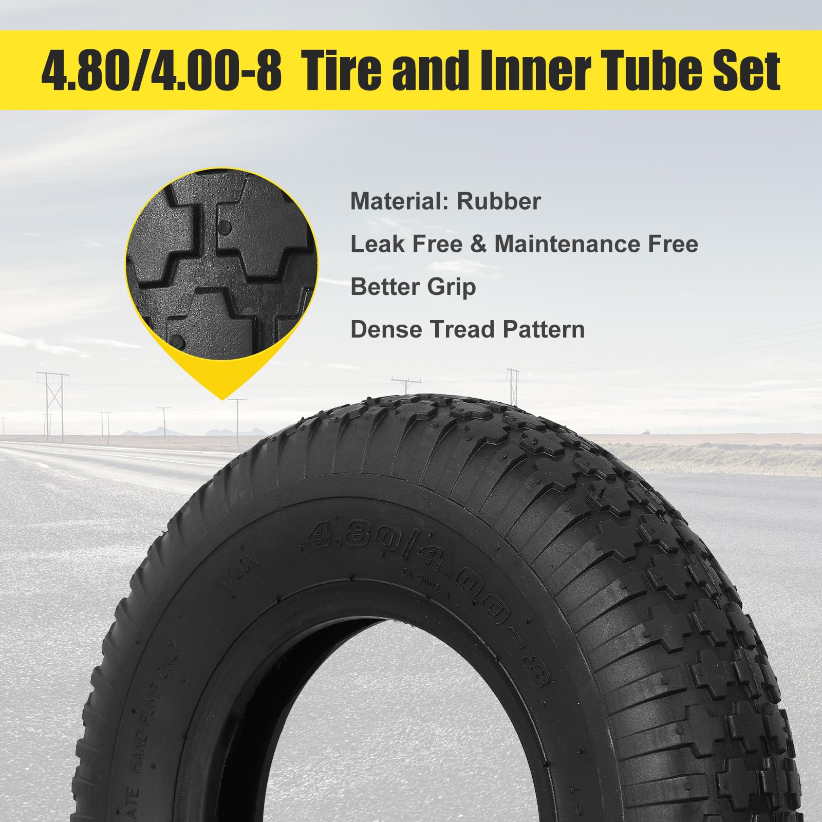 NING SHUO inner tube close-up for reliable puncture resistance