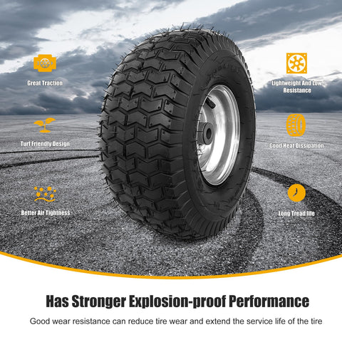 NING SHUO thick-tread rubber provides longer life across lawns.