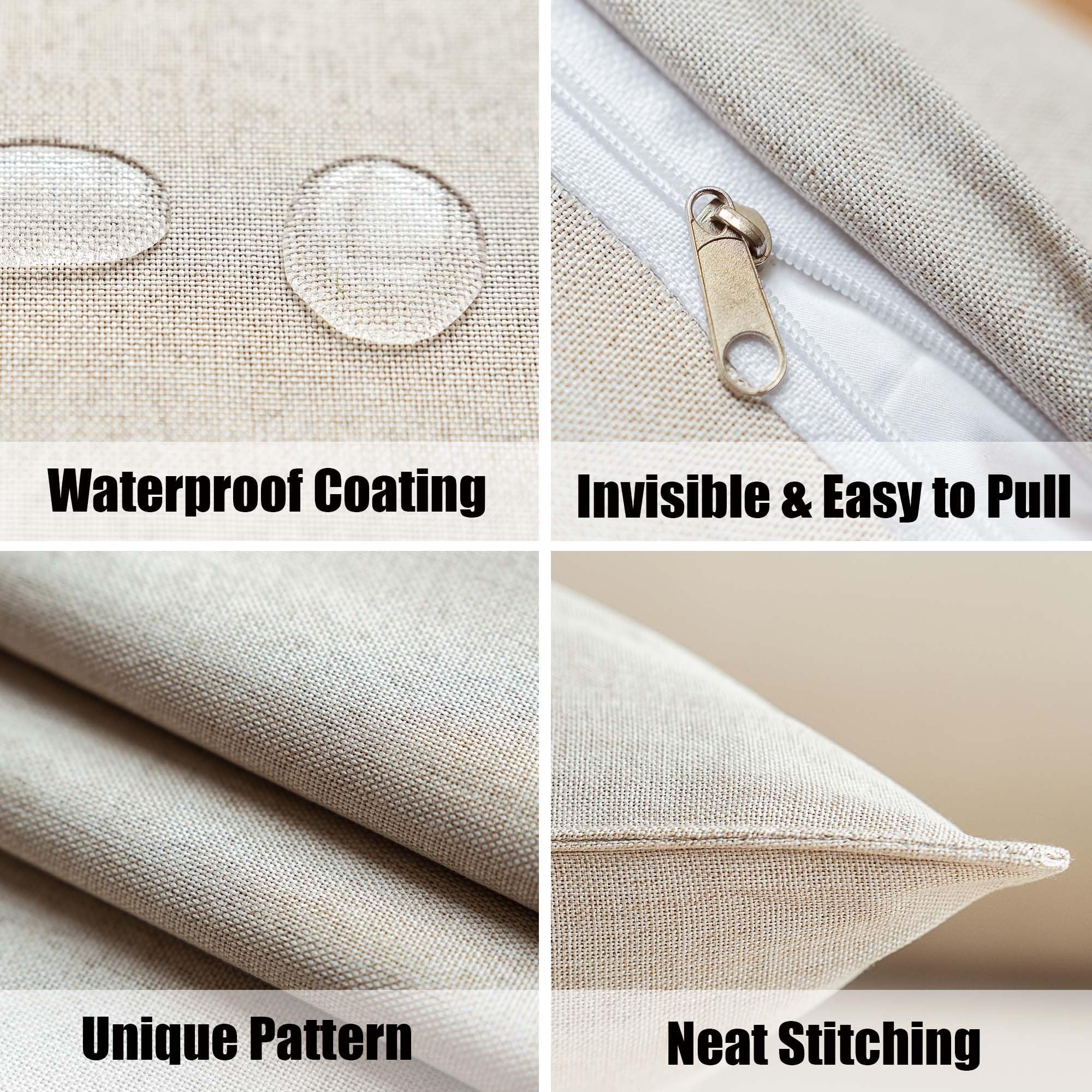 NiNi ALL beige pillow cover with hidden zipper for easy insertion and removal