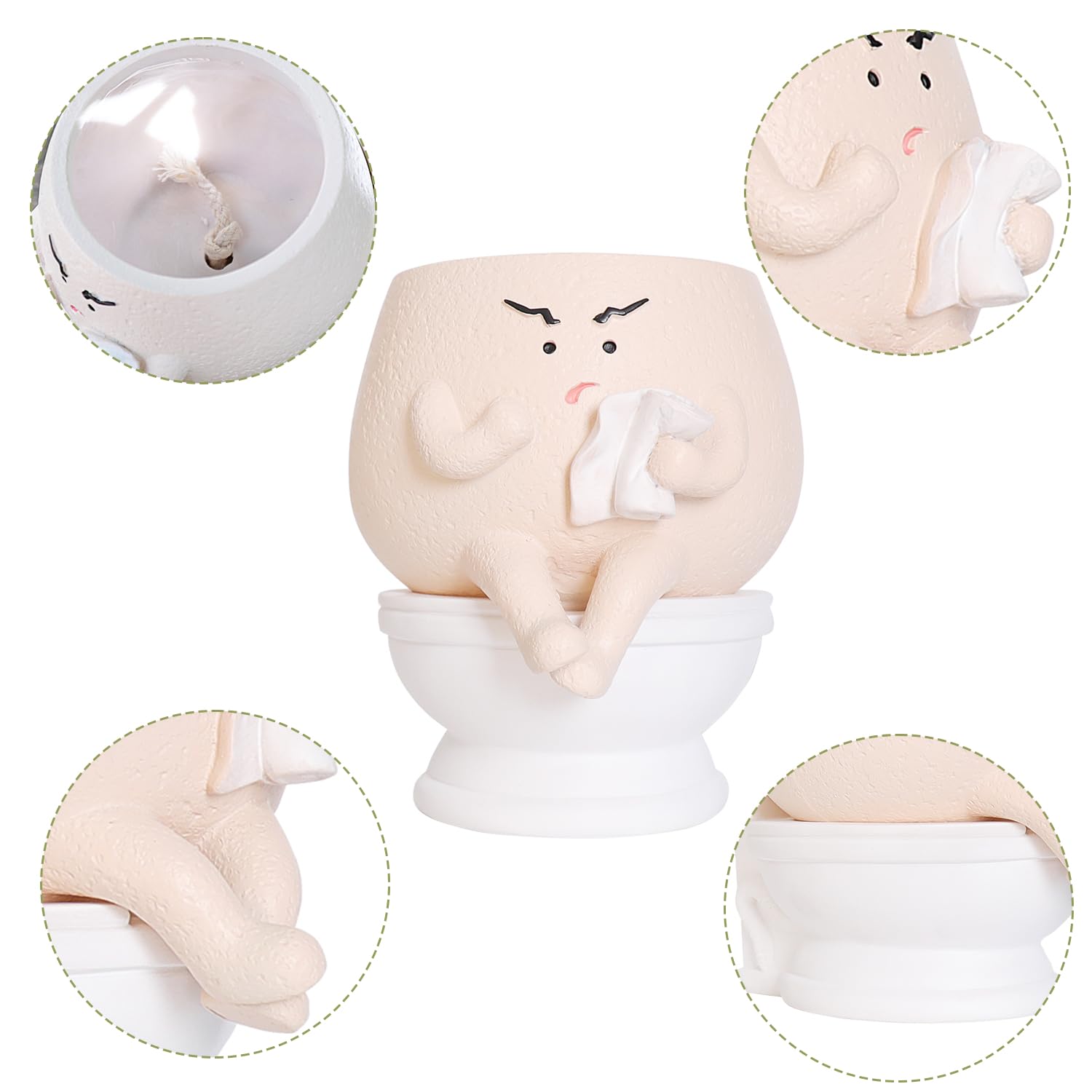 NINIPAPA indoor outdoor face pot decor enhances any living space.