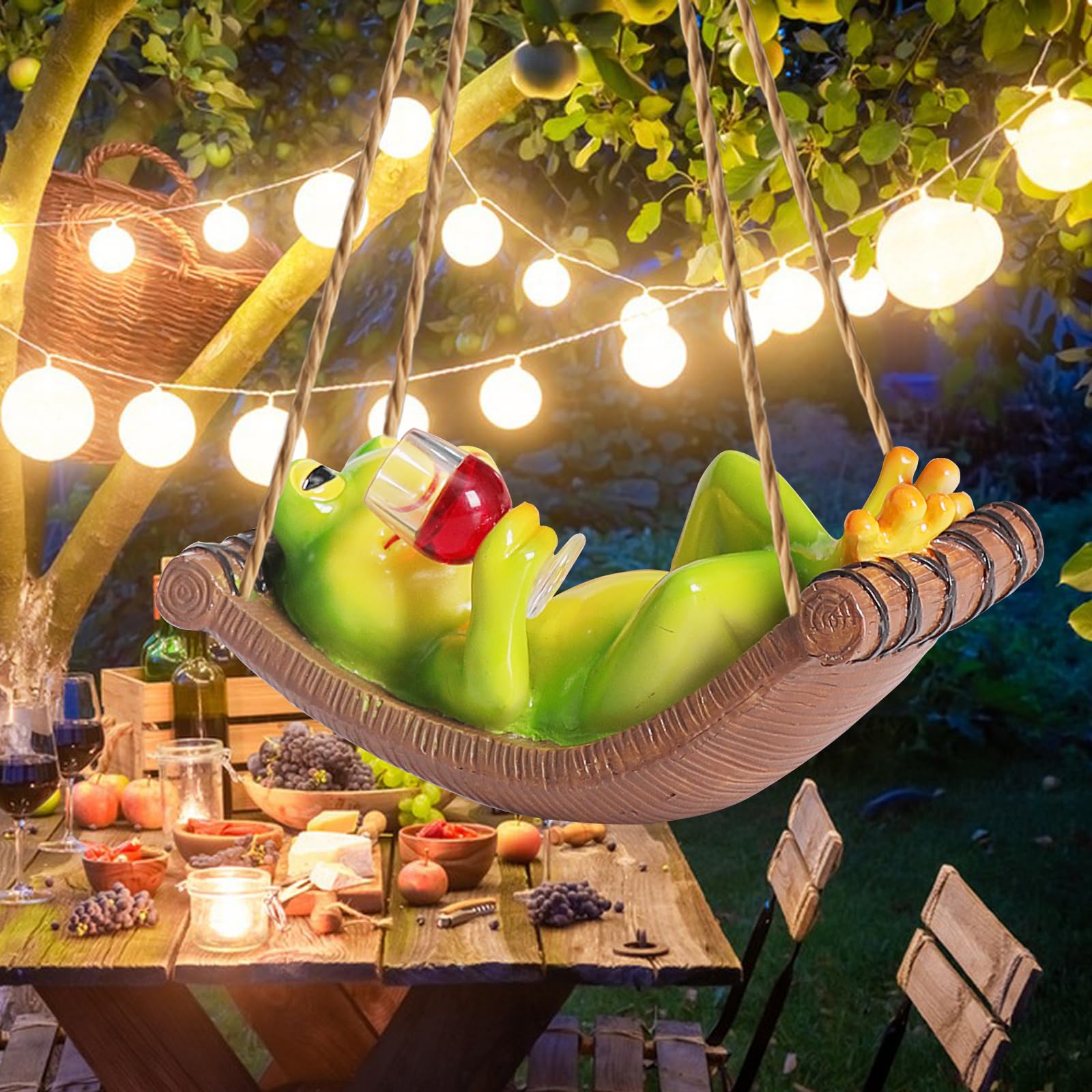 NINIPAPA patio frog garden gift adds cheerful decor for gatherings.