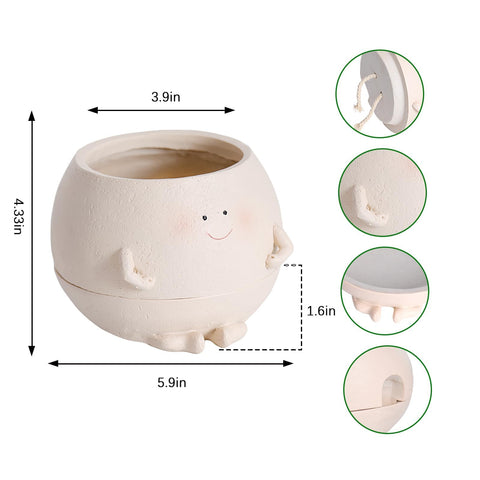 NINIPAPA plant pot indoors outdoors showcases versatile placement.
