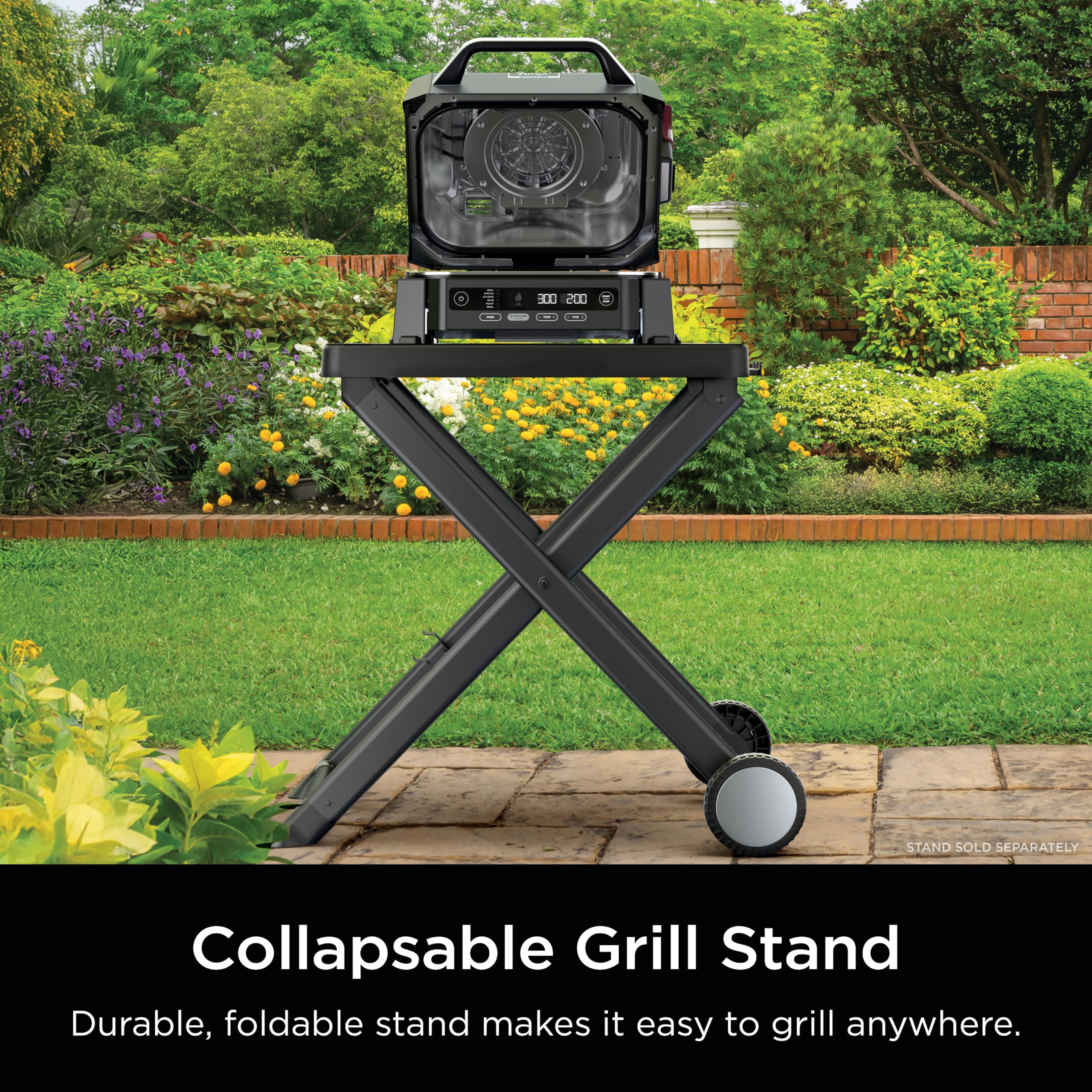 Ninja Woodfire Grill for Entertaining: six steaks or thirty hot dogs.