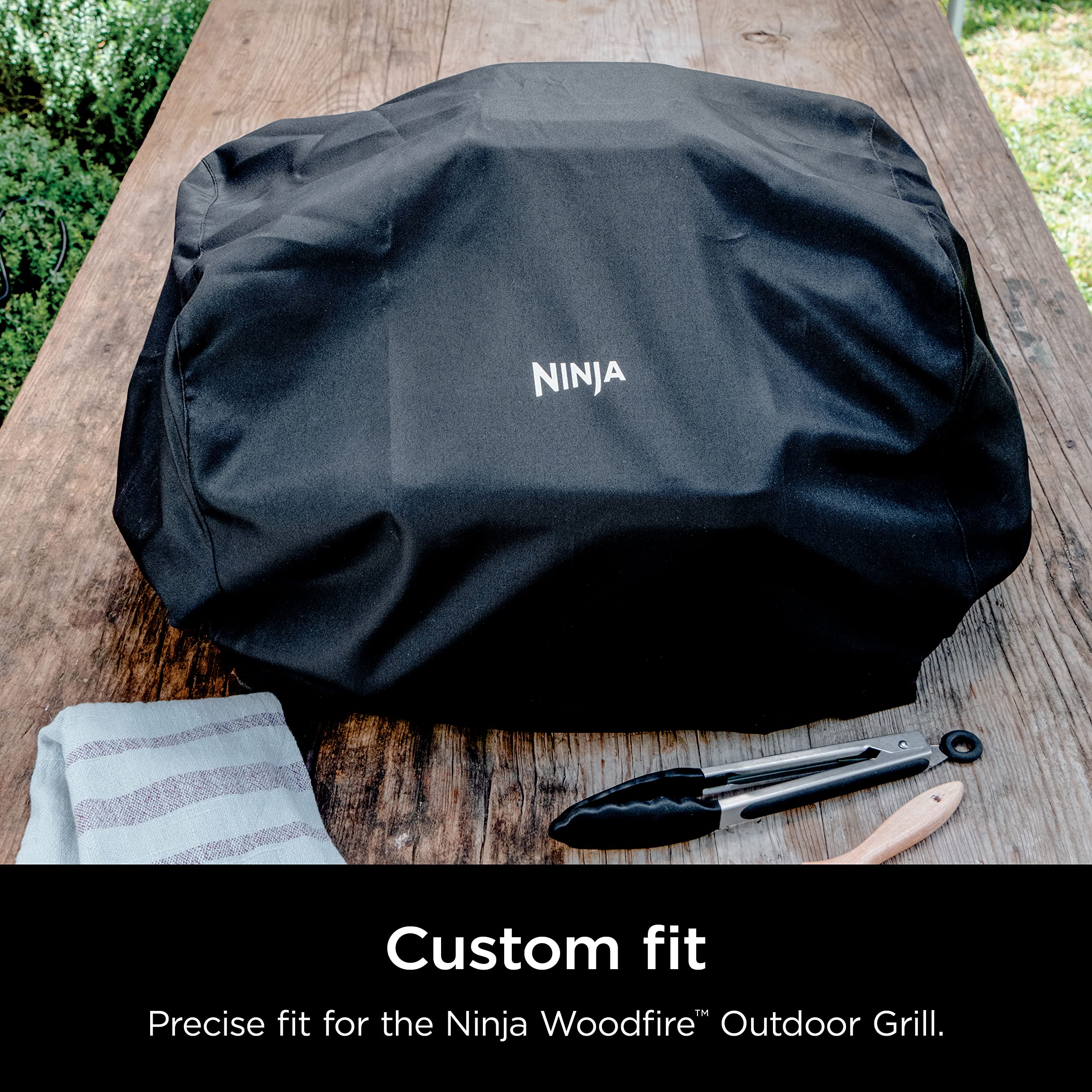 Ninja Woodfire Premium Cover water resistance shields the grill from moisture.