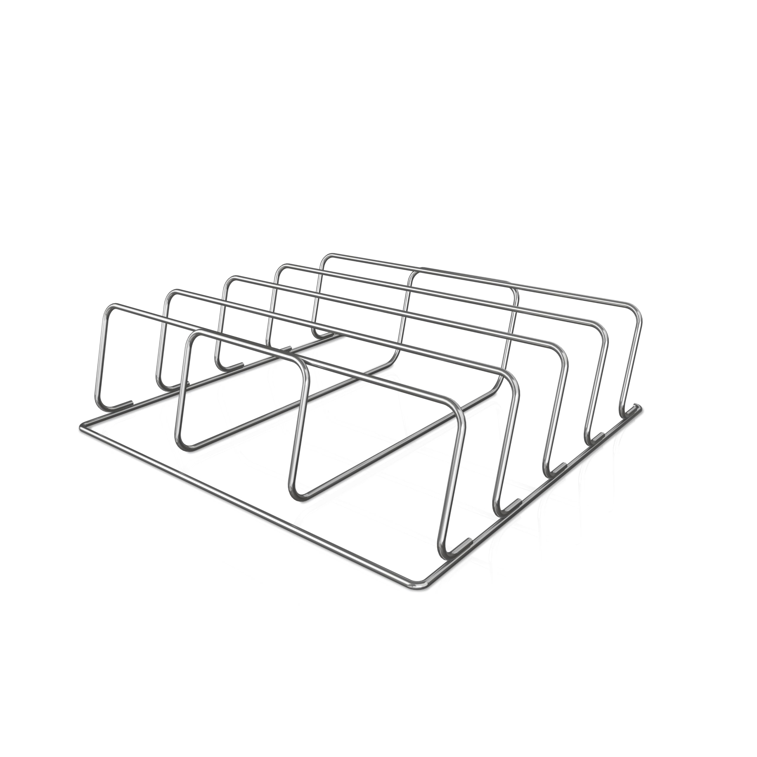 Ninja Woodfire Rib Rack elevates ribs for even airflow and bark.