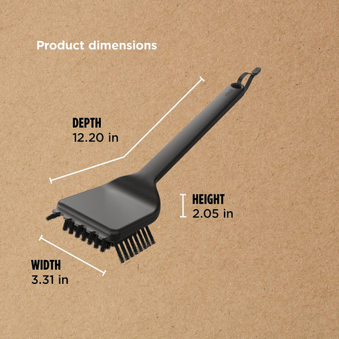 Ninja XSKBRUSHXL heat-resistant bristles and handle endure hot grill cleaning.