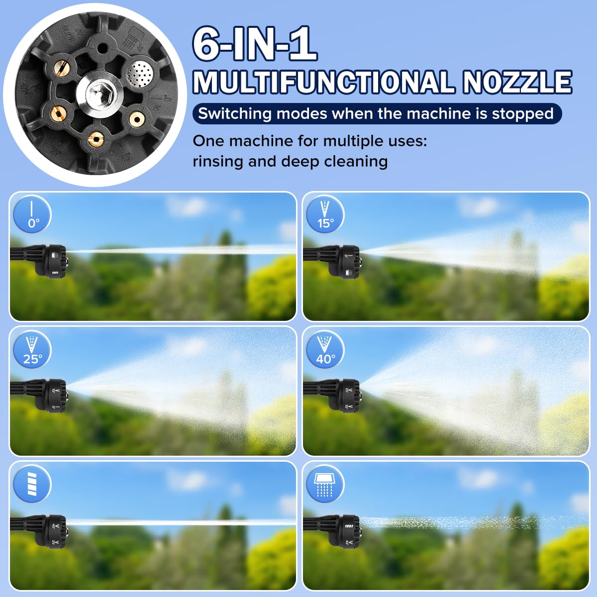 ninjori brushless motor provides smooth cleaning power.