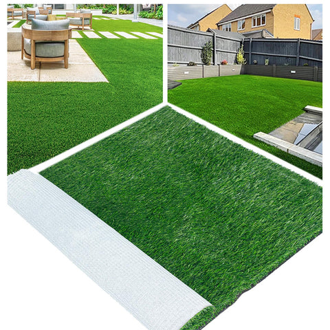 NINXANG artificial grass rug for outdoor use, 3x10 ft, lush year-round lawn look.