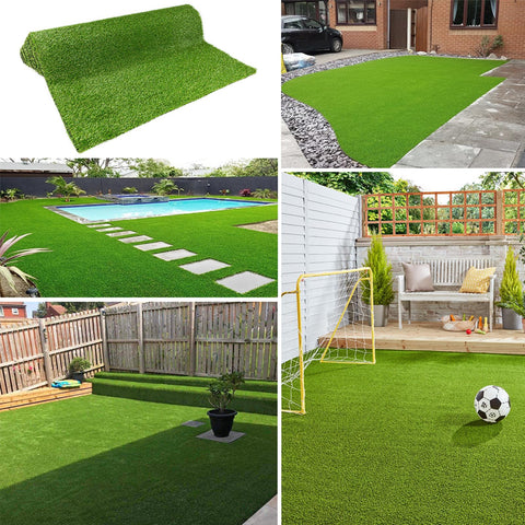NINXANG easy-care grass rug reduces maintenance and mud indoors.