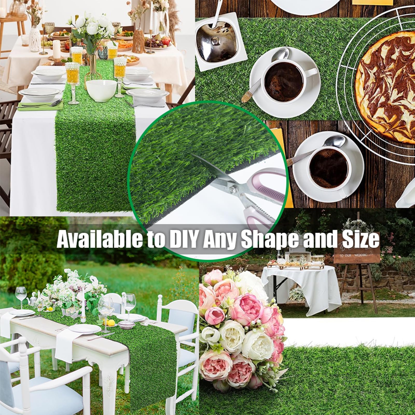 NINXANG green synthetic grass carpet ideal for pets and kids' play areas.