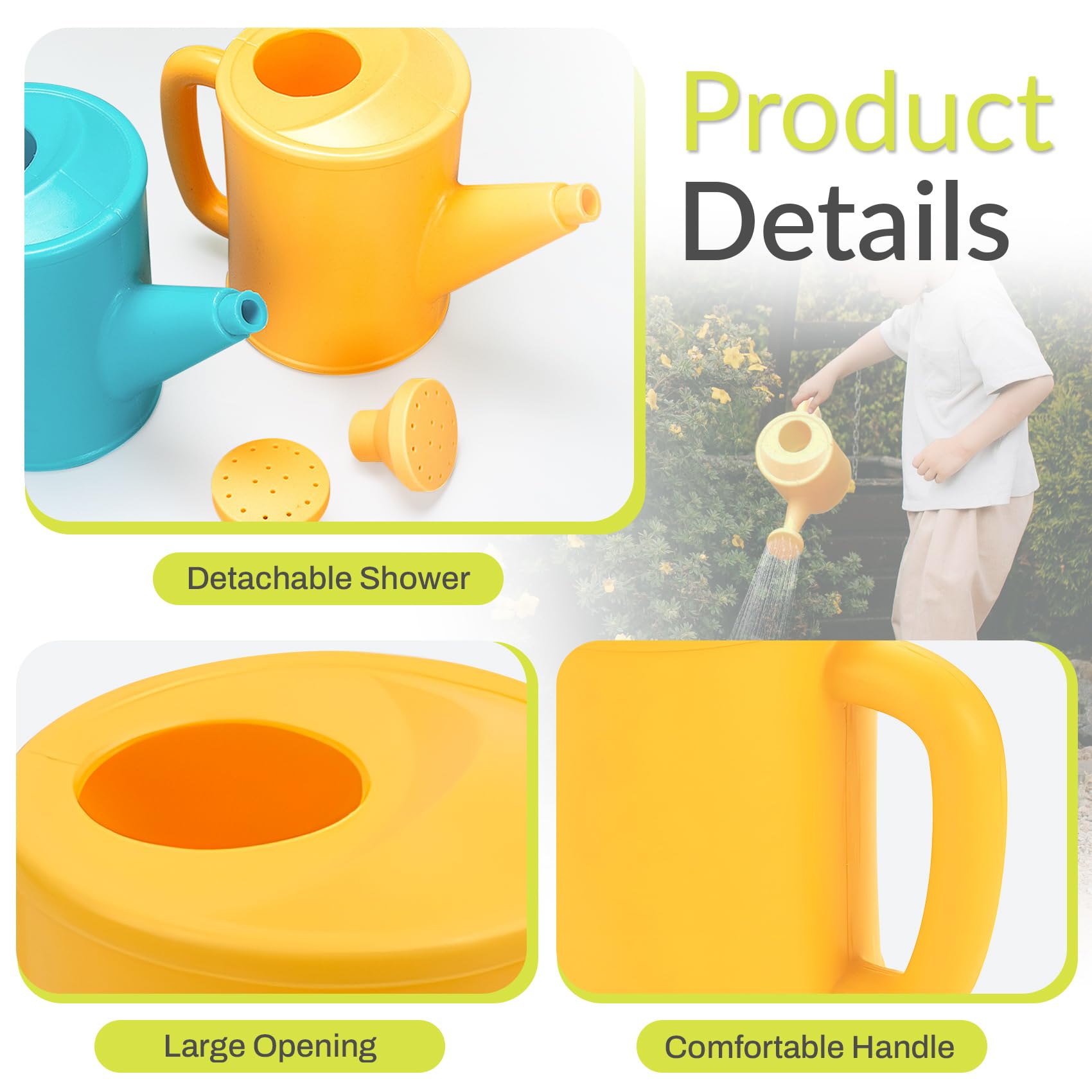 NIOIPXA Kids Watering Can blue color suitable for bright indoor setups.