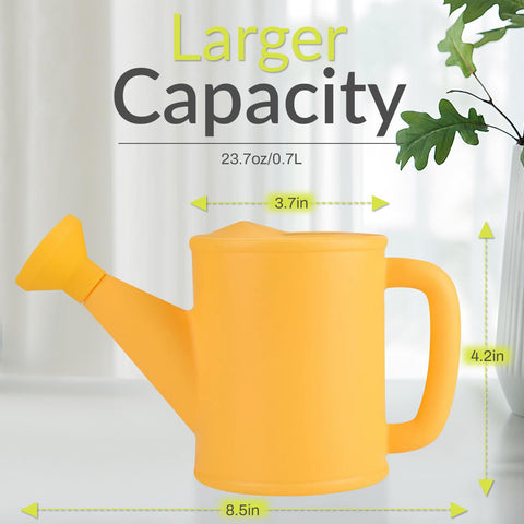 NIOIPXA pink watering can with ergonomic handle designed for kids.