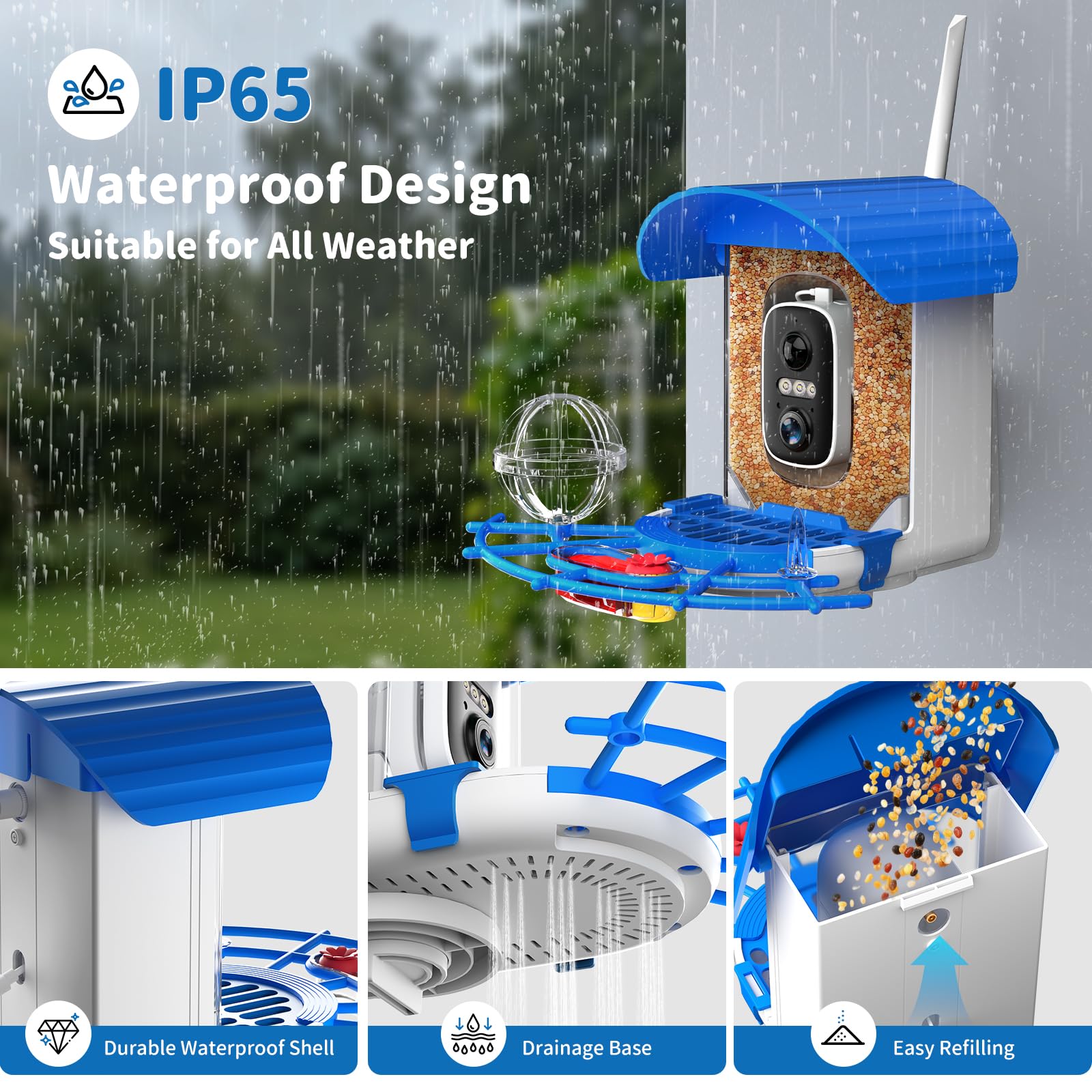 NIORSUN eagle alarm motion detection deterring squirrels