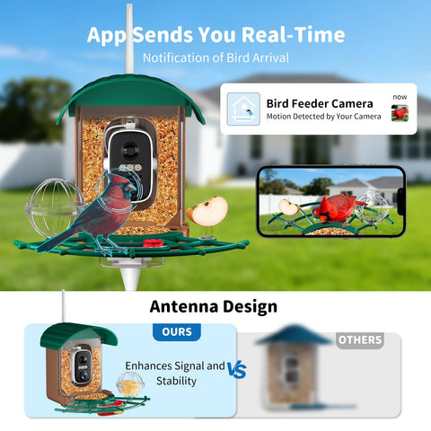 NIORSUN eagle alarm sound deters squirrels while keeping birds safe.