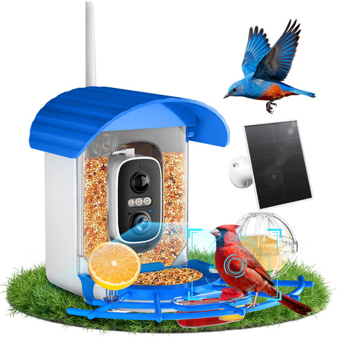 NIORSUN smart bird feeder front view with camera for real time bird watching