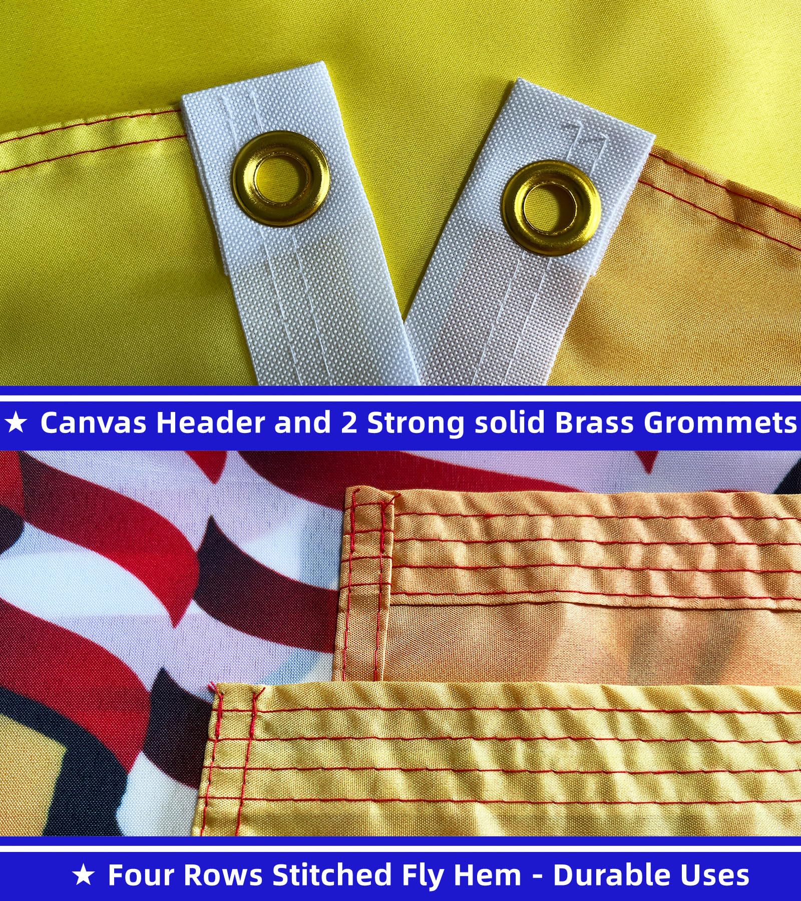 Niprden bigfoot flag double-sided print stays vivid from both directions.