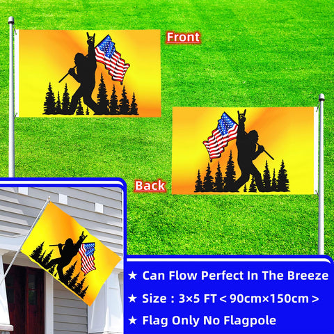 Niprden canvas header flag ready for standard flagpoles outdoors.