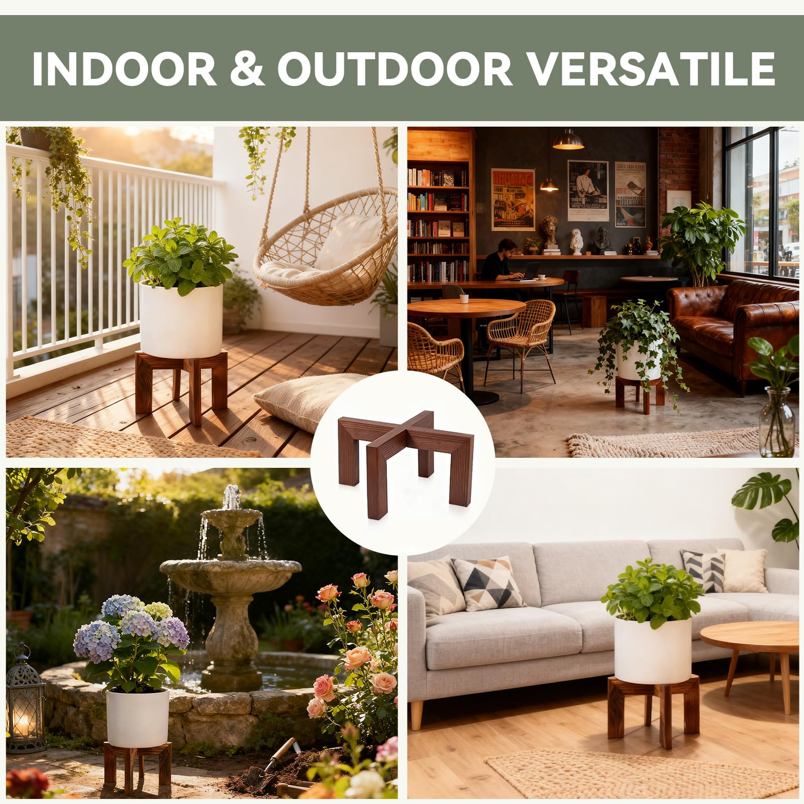 Nipyata plant stand modern decor complements interiors while elevating plants.