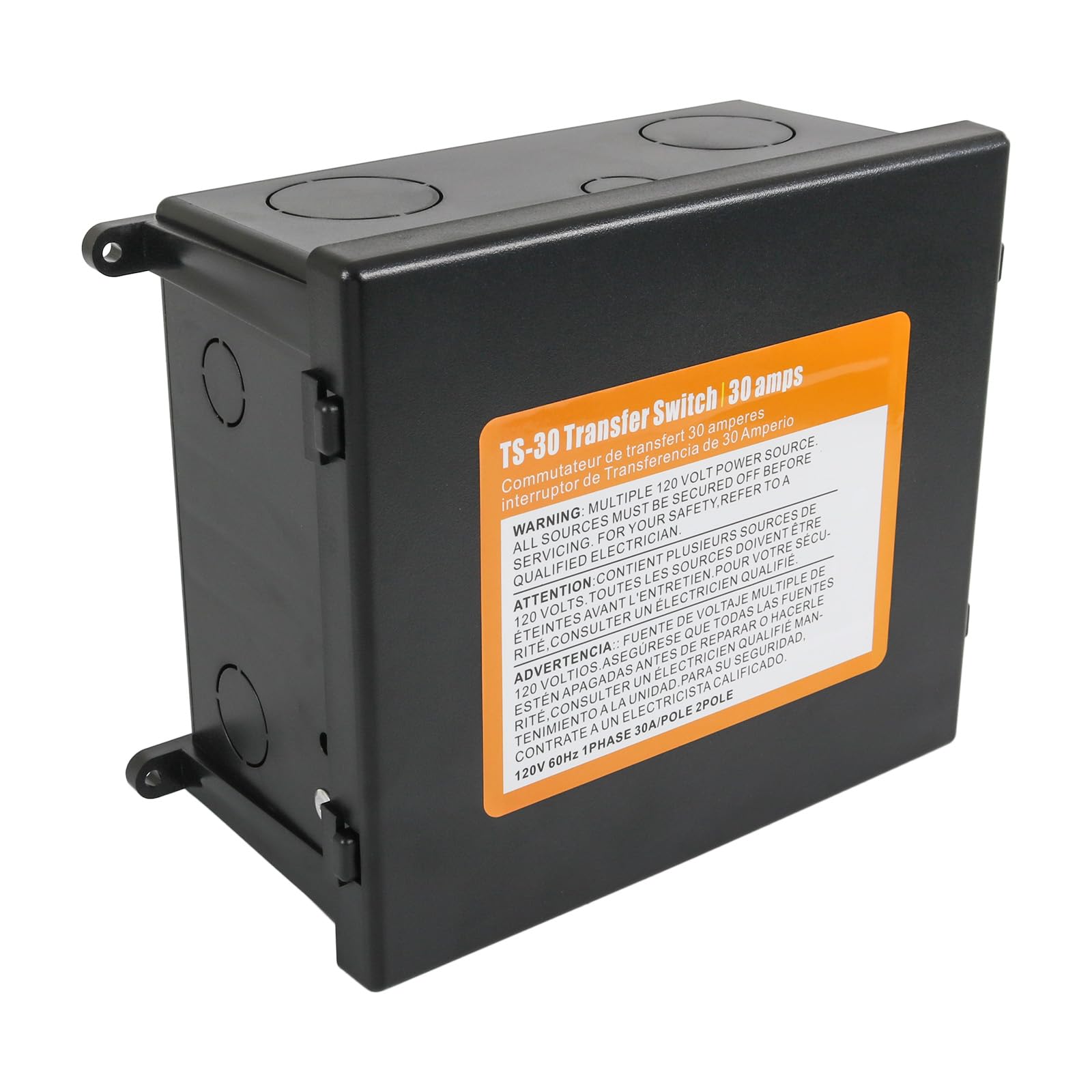 Nirakoka 30 Amp transfer switch front view enabling seamless RV power switching