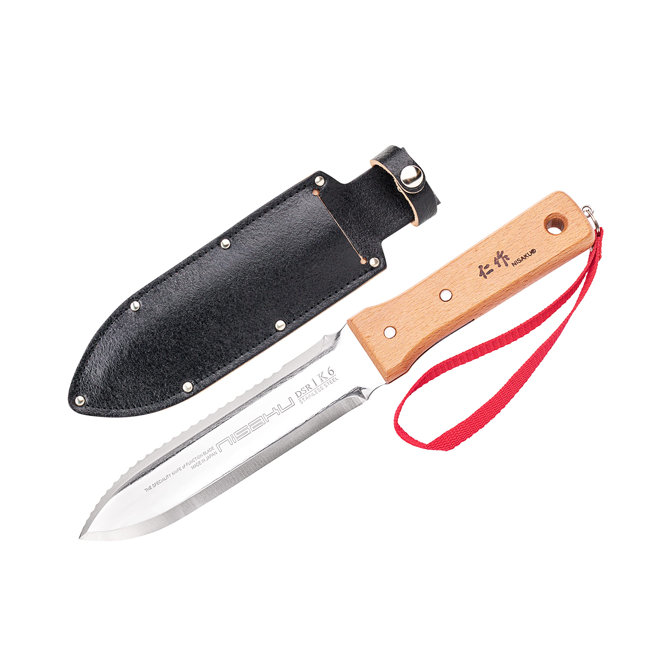 Nisaku NJP651 hori knife blade with durable edge for digging and pruning.