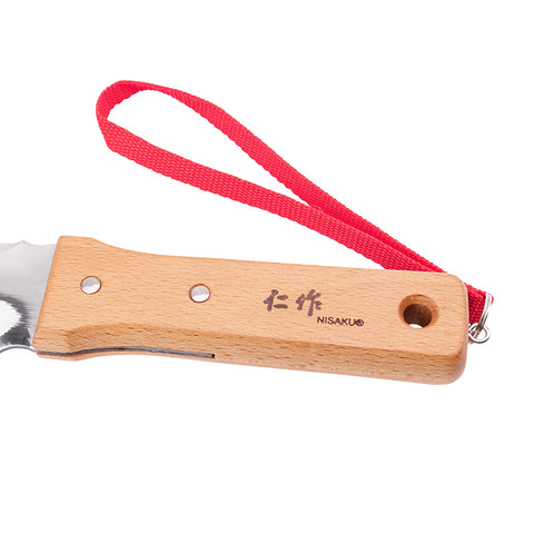 Nisaku NJP651 hori knife inch-markers help plant at exact depth.