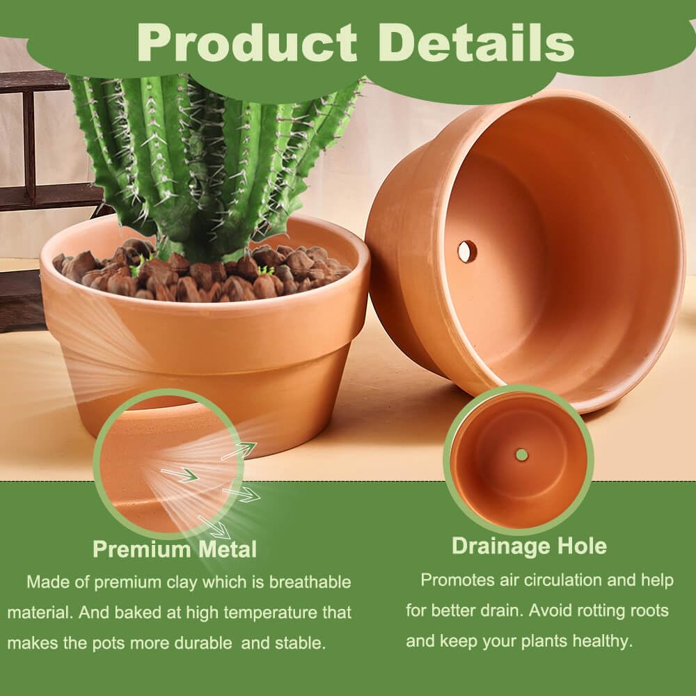 NiSevenLiving breathable terracotta walls promote airflow and healthy roots.
