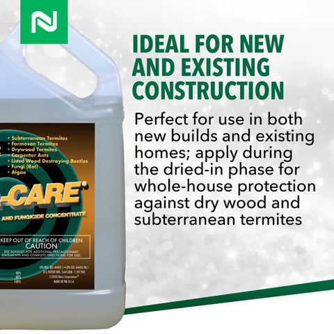 Nisus Bora-Care concentrate pouring for efficient wood protection during installation