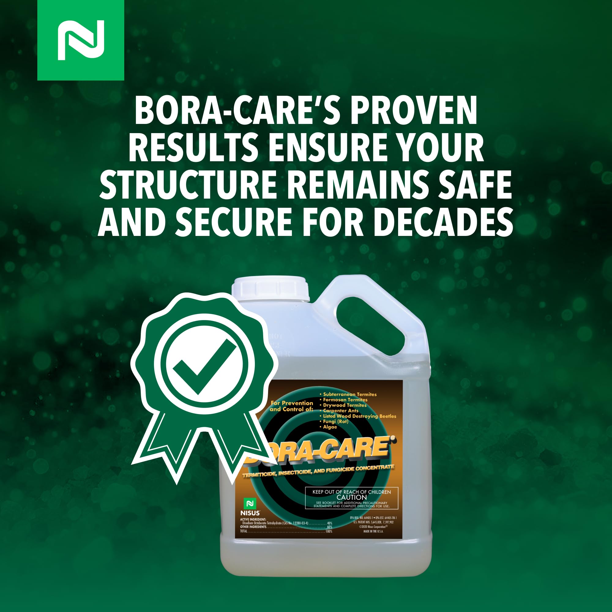 Nisus Bora-Care long-lasting protection for existing wood structures and new builds
