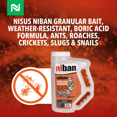 Nisus Niban Granular Bait for cracks and crevices where pests hide