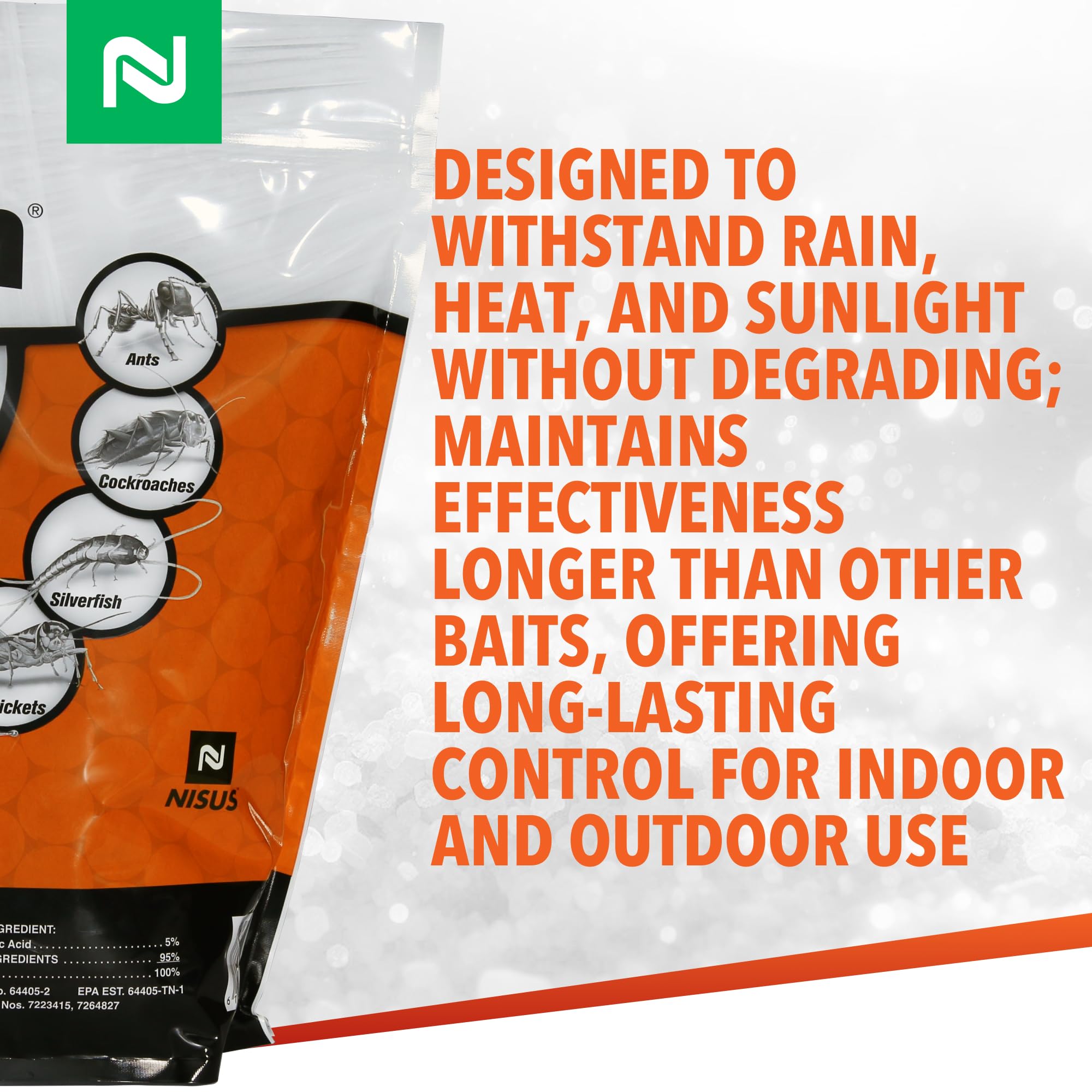 Nisus Niban granular bait easy-grip container enables even spreading.