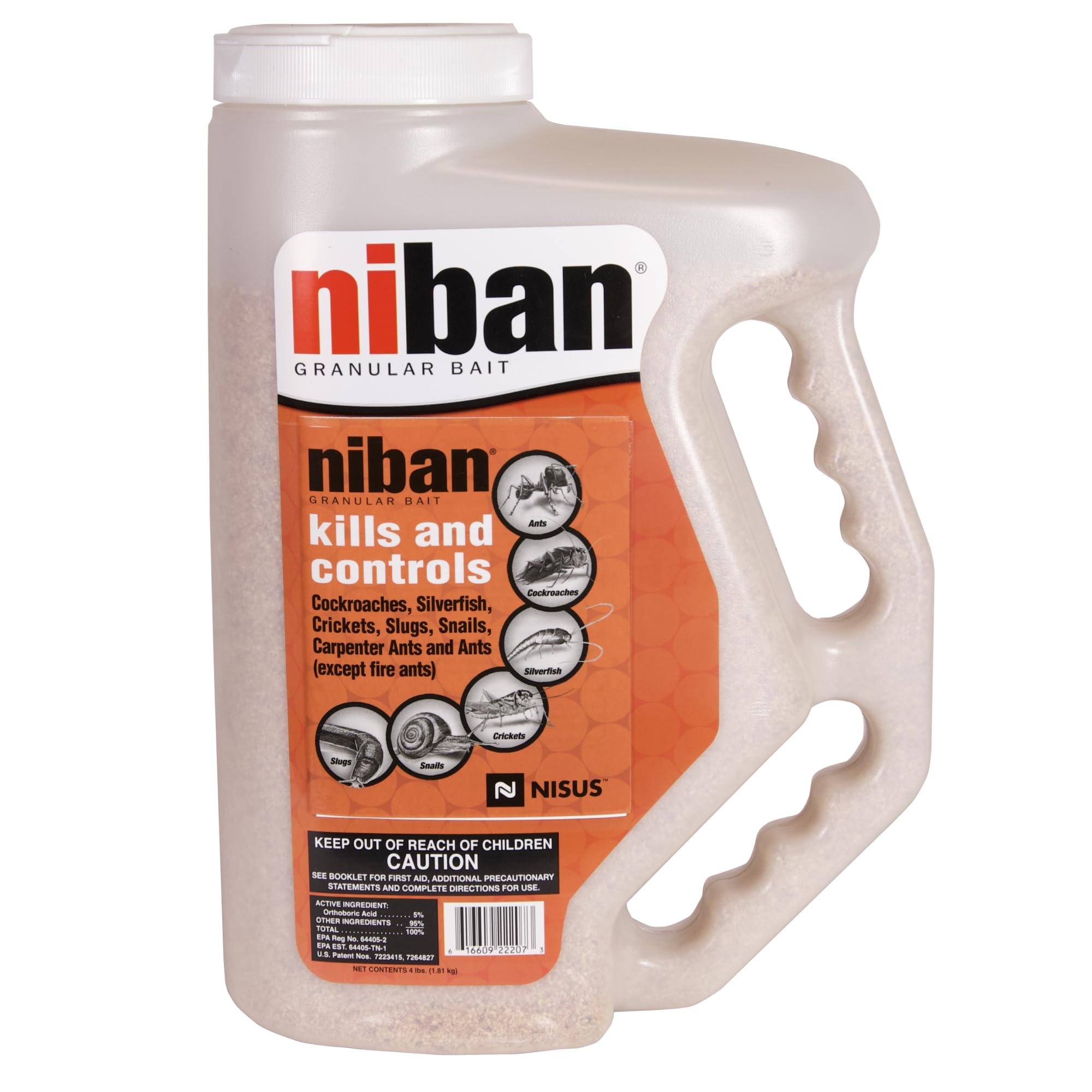 Nisus Niban Granular Bait weather-resistant granules ready for use indoors or outdoors