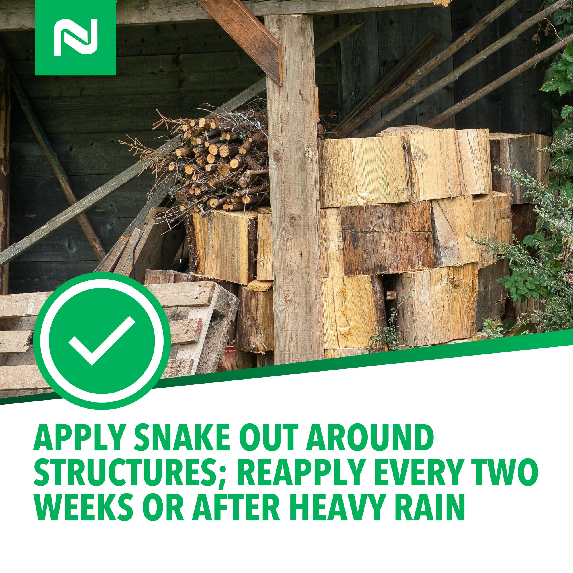 Nisus Snake Out stores outdoors away from children and pets.