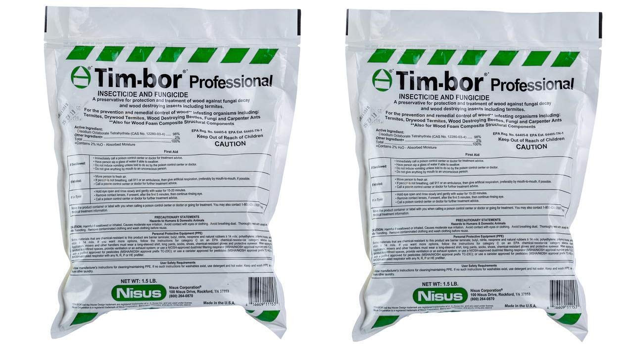 Nisus Tim-Bor Professional dust bag for termite galleries and wood preservation