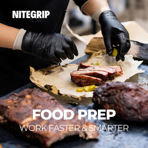 Nite Grip gloves ideal for BBQ, smoker, and kitchen prep tasks with secure grip