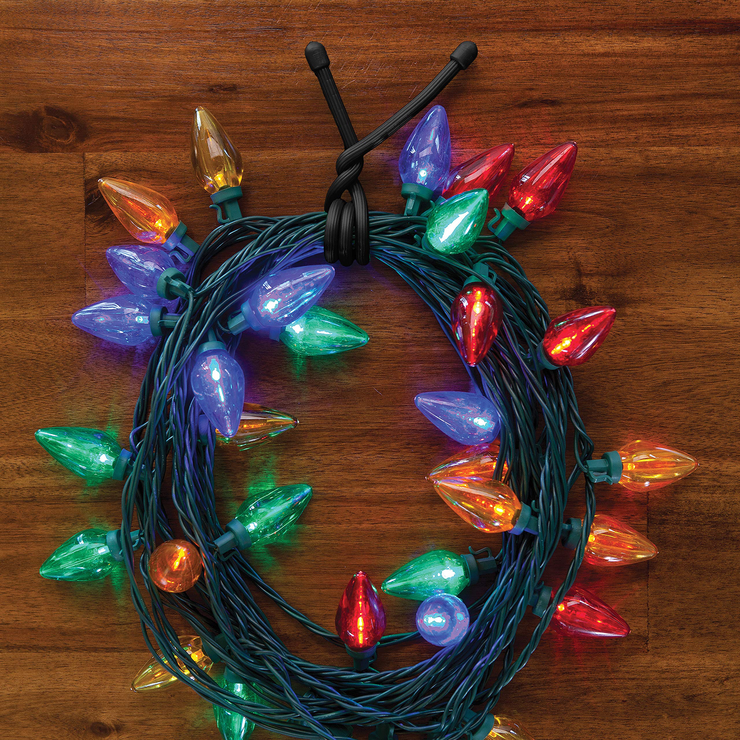 Nite Ize cable-management tie, 18-inch, black, keeps desks tidy.