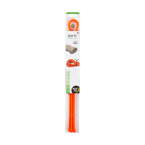 Nite Ize Gear Tie 32-inch orange wrap around cords for tidy storage.