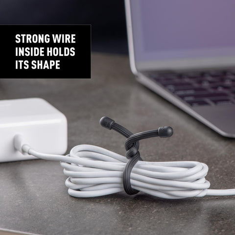Nite Ize Gear Tie supports cord organization with 6-inch length.