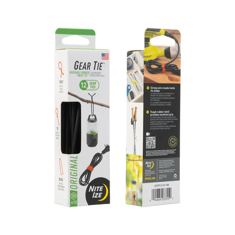 Nite Ize Gear Tie 12-pack provides spare ties for any room or project.