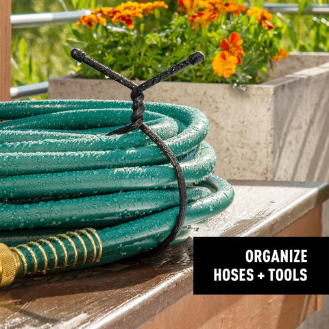 Nite Ize Gear Tie rubber exterior grip enables secure handling and quick bending.
