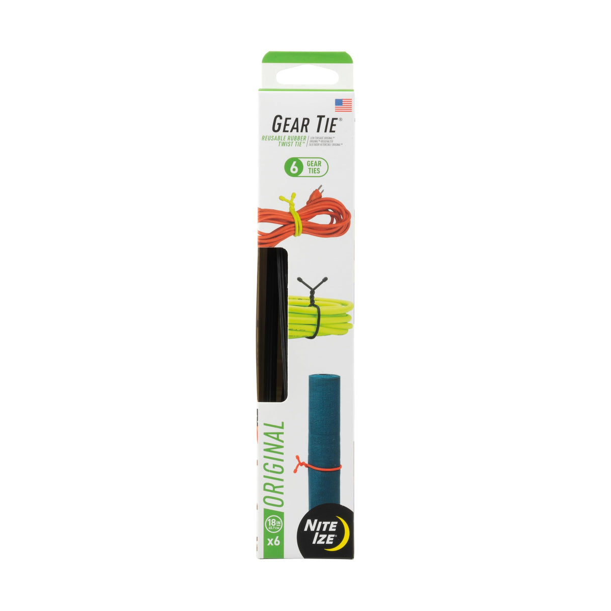 Nite Ize Original Gear Tie 18-inch bundles cables for a tidy desk setup.